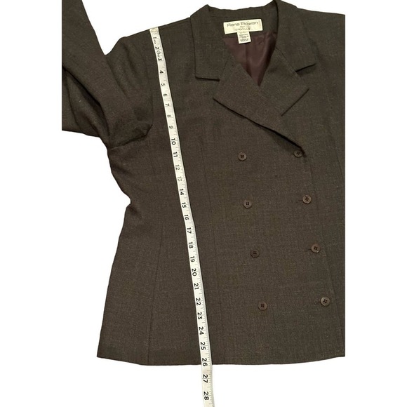 Rena Rowan for Saville Gray Vintage Wool Career Blazer Sz 14 - Picture 8 of 11